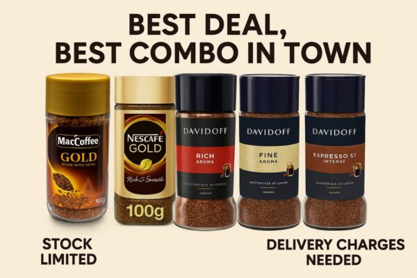Best Coffee Combo Pack of 5 in Bangladesh | Davidoff, Nescafé, MacCoffee