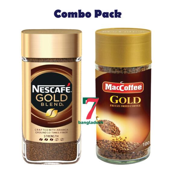 Nescafe Gold 95g & Maccoffee Gold 100g Combo Package