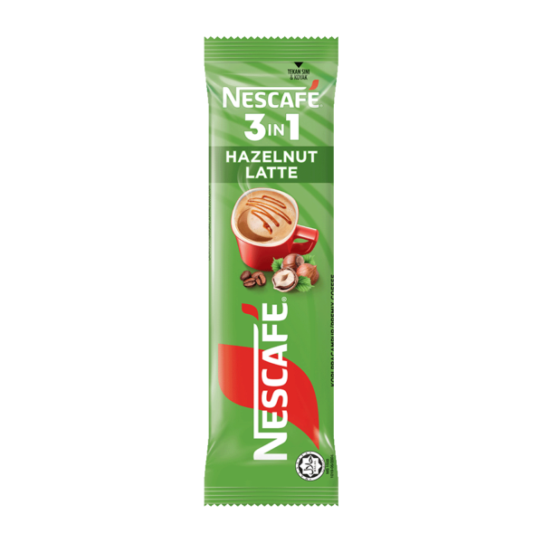 NESCAFÉ Latte Premium 3-in-1 Hazelnut Instant Coffee (23g × 15 Sachets) - Image 2