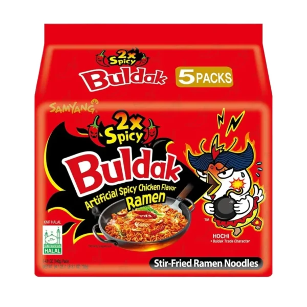 Samyang Buldak 2X Spicy Hot Chicken Ramen – 140g - Extra Hot Korean Ramen