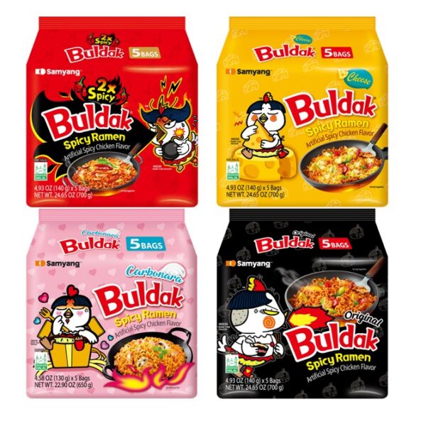 Samyang Buldak Spicy Ramen – All 4 Combo Flavors - Bangladesh