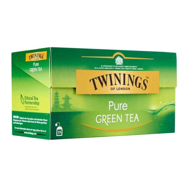 Twinings Pure Green Tea 25 Tea Bags – Refreshing & Healthy