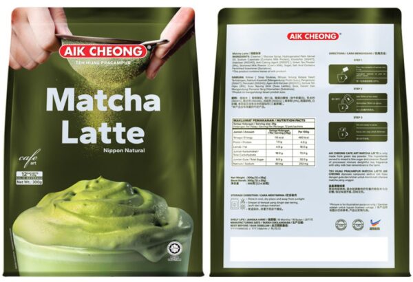 Aik Cheong Matcha Latte Halal – 25g Sachet 12pcs | 7Bangladesh - Image 2