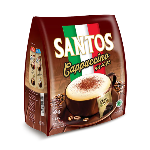 Santos Cappuccino 3 in 1 Instant Coffee 300g (20 Sachets)