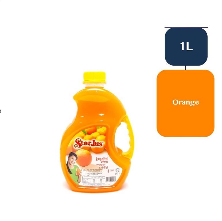 Starjus Cordial Official Orange – 1 Liter (Thailand)