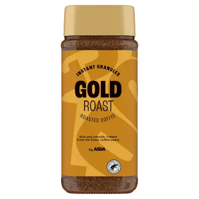 ASDA Instant Granules Gold Roasted Coffee – 200g - Image 2