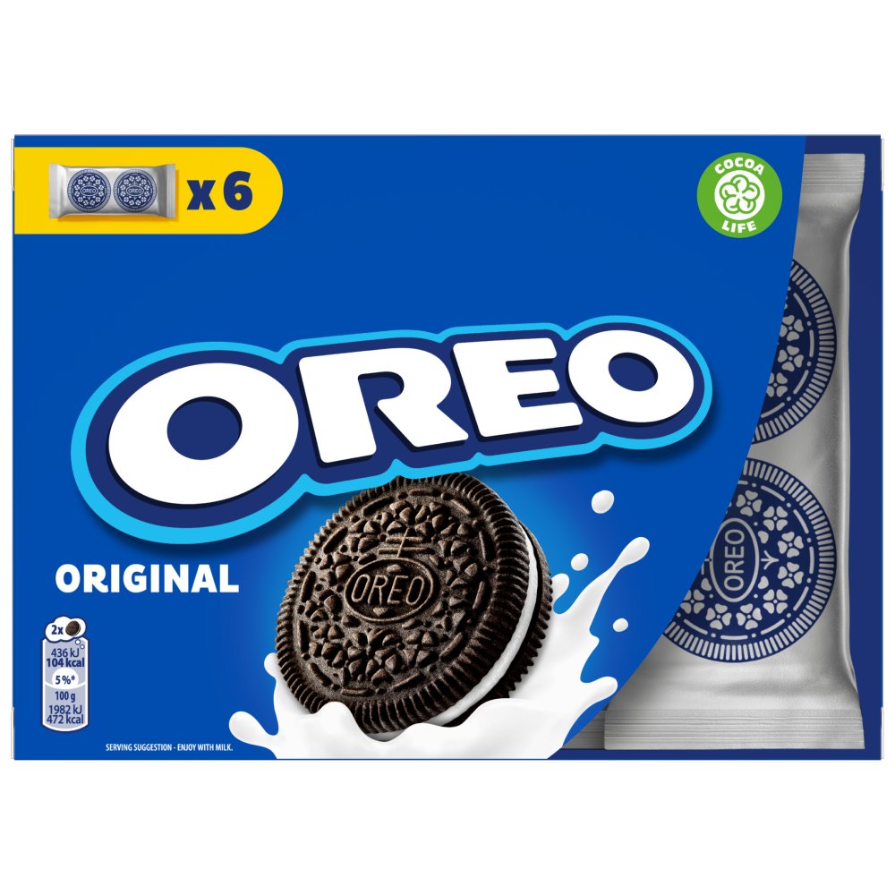 OREO Original Lunchbox Vanilla-Strawberry Flavour – Multipack 6, 9 Pack (132g) - Image 2