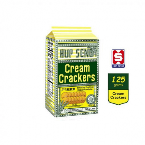 Hup Seng Cream Crackers 125g – Fresh, Crispy & Delicious | Best Price in Bangladesh