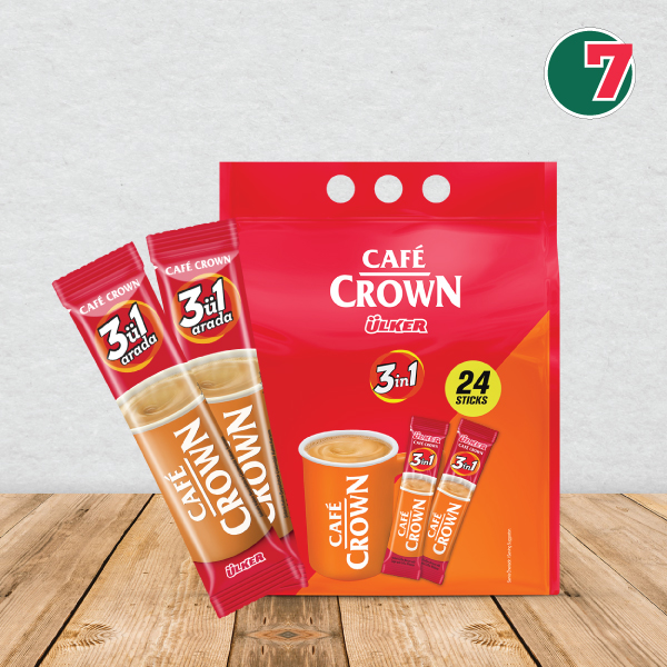 Cafe Crown 3 in 1 Coffee by Ulker – 24pcs Pack | Bangladesh