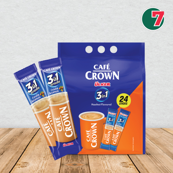 Cafe Crown 3 in 1 Hazelnut Flavoured | Ülker – 24pcs Pack | Bangladesh