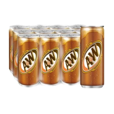 A&W Sarsaparilla Sparkling Flavoured Drink 320mL