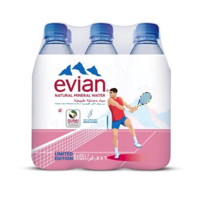 Evian Natural Mineral Water Original 500ML 6pcs Combo