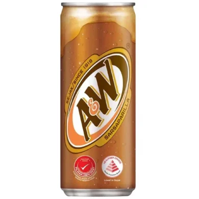 A&W Sarsaparilla Sparkling Flavoured Drink 320mL