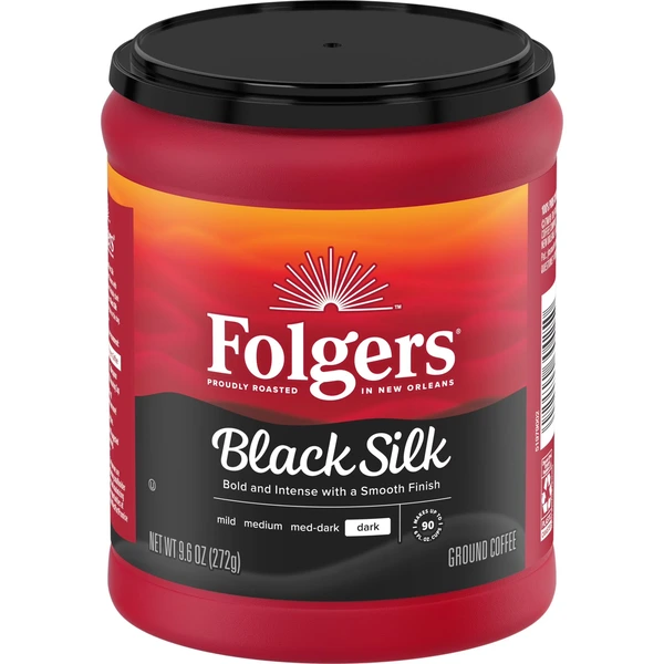 Folgers Black Silk Ground Coffee 272g