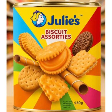 Julie’s Assorted Biscuits 530g Tin
